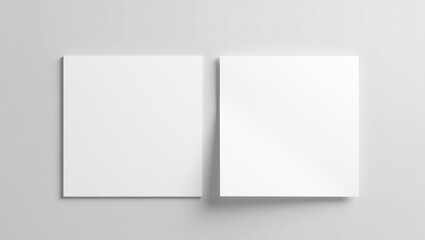 Textured mockup of a square invitation card or flyer.