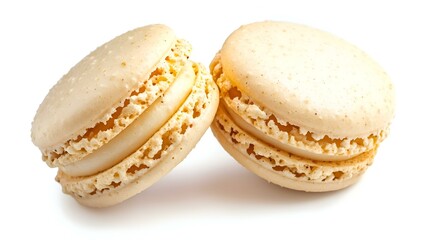 Macaron isolated white background