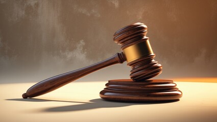 Gavel of a judge on a background.