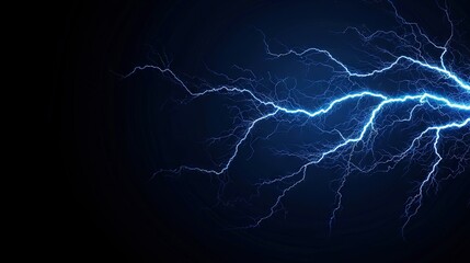  A blue background featuring numerous electric sparks