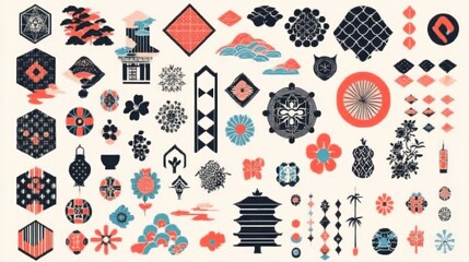 Japanese Design Elements Collection