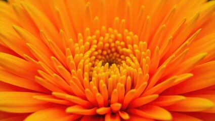 Close-up macro banner of an orange calendula flower.