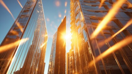 Summer heat wave and distorted background with high temperature concept. Sunlight reflection.