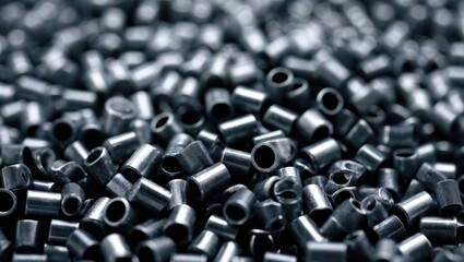 Pearl silver masterbatch granules, this polymer acts as a colorant for products in the industry.