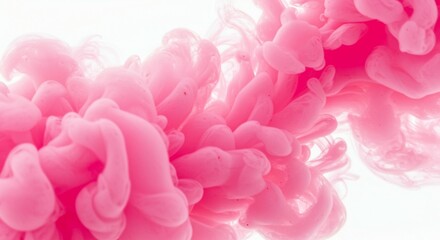 Obraz premium Pink Ink Swirls: A Dreamy Abstract Art Photography