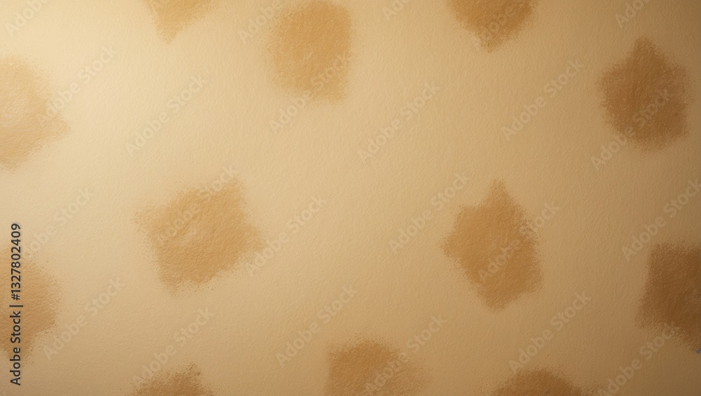 Poster paper background texture with a light rough and spotted design, featuring a blank copy space in yell