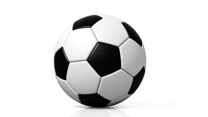 Soccer ball, set against a white background