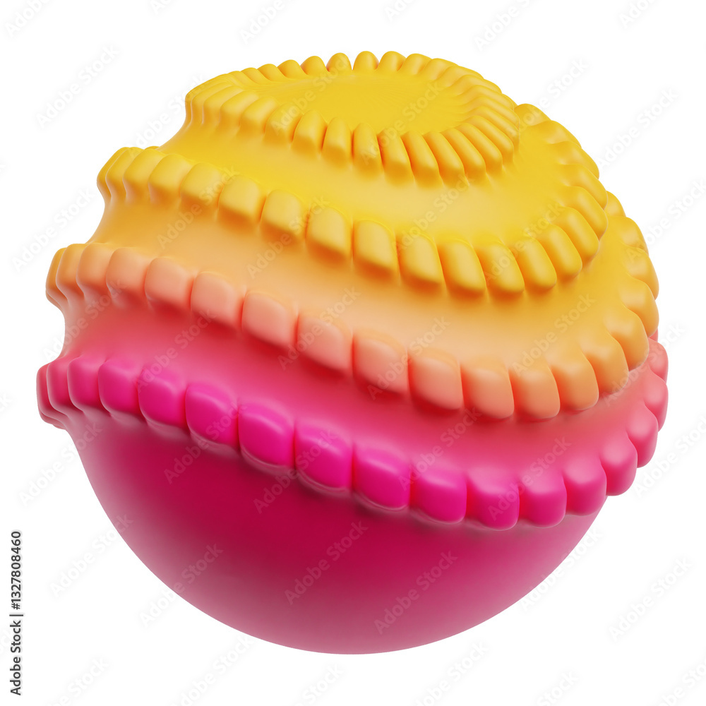 Poster gradient abstract shape 3d icon isolated on the transparent background