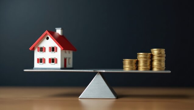 Overpricing properties results in dangerous mortgages and loans. The value of a house surpasses family income and savings, leading to excessive lending, debt, a financial spiral, and bankruptcy.