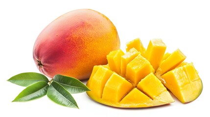 Mango fruit isolated on white background
