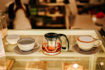 cup of coffee on a table