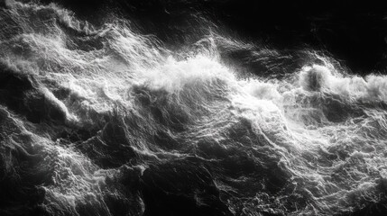 Dark Turbulent Waves Under Gloomy Skies