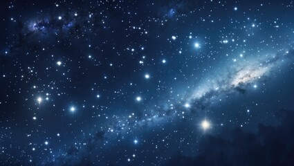Night sky - Universe abundant with stars, nebula, and galaxy