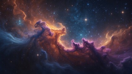 Obraz premium Galaxy - Components of this Image Provided by