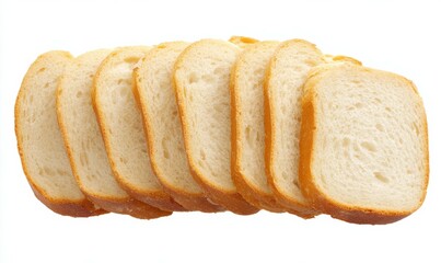 Italian ciabatta bread cut in slices