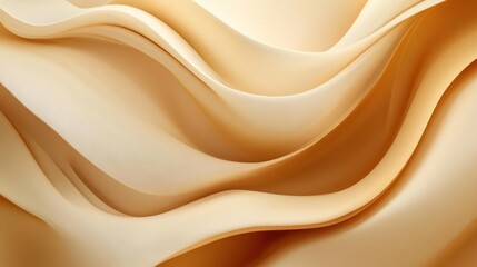 Obraz premium Abstract Beige Waves: A Symphony of Smooth Curves and Gentle Undulations