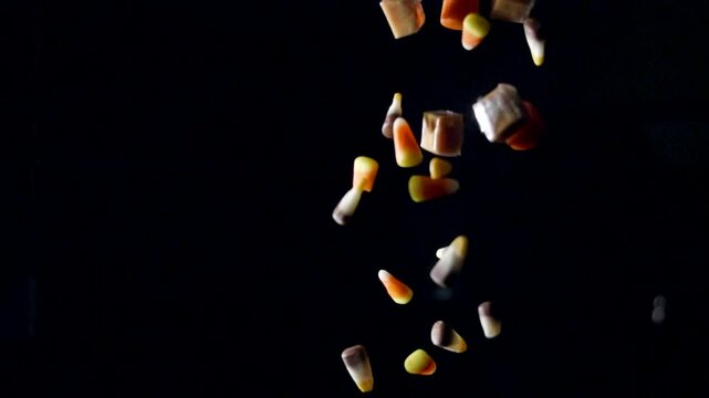 Halloween Candy in Slow Motion