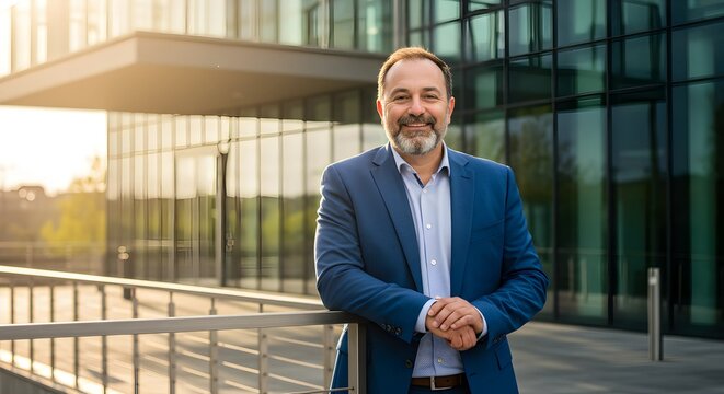 Handsome Confident Businessman Portrait – Professional, Stylish, Corporate Look