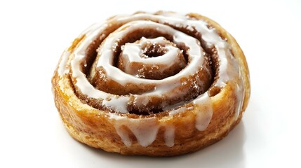 Fototapeta premium Cinnamon Roll Isolated on White Background