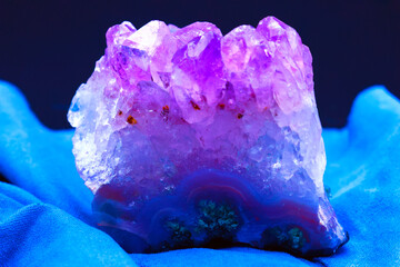 Amethyst stone mineral