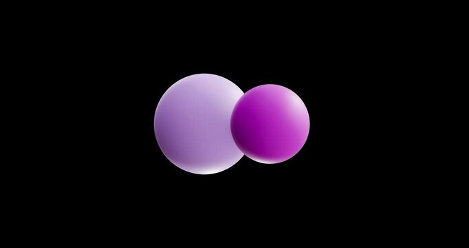 Potassium iodide molecule, rotating 3D model of antithyroid agents, looped video on a black background