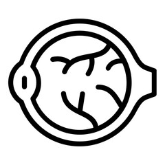 retina eye icon line