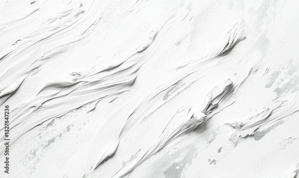 Poster an abstract white background created with paste filler and bonding plaster, showcasing irregular das