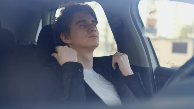 The driver is hot in the car because the climate control is not working