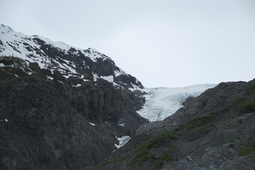 Glacier in Alaska in Kenai Fjords National Park