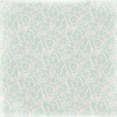Floral ornament background paper, seamless fabric with textured pattern