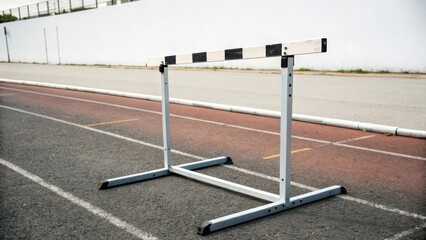 Hurdle on Running Track