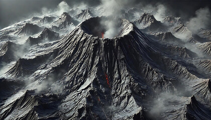 噴火しかけの火山