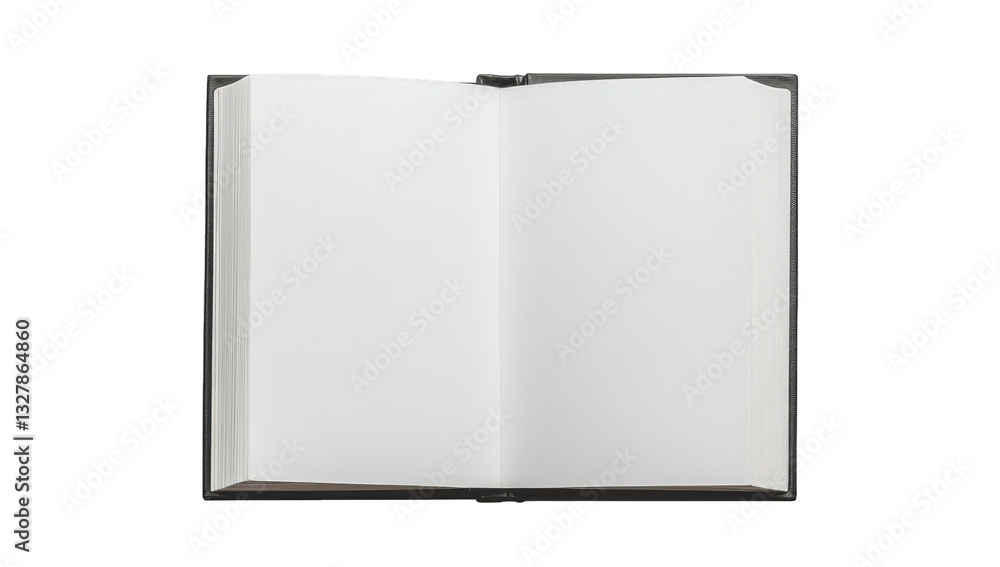 Poster an open book with blank pages inviting creativity and thoughts its simplicity encourages writing ske