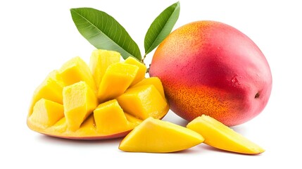 Mango fruit isolated on white background