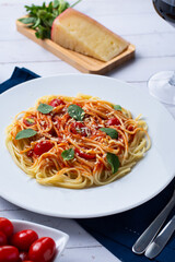 Pasta with tomato sauce