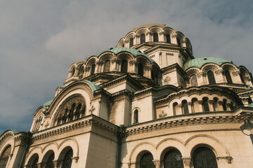St Alexander Nevsky Patriarchal Cathedral exterior aesthetic in Sofia Bulgaria