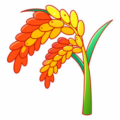 Vibrant flowering plant exotic garden illustration colorful environment close-up view nature beauty concept