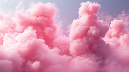Dramatic pink clouds surrounding sky nature photography tranquil atmosphere aerial view dreamy concept