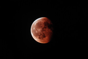 Partial Lunar Eclipse – Blood Moon Glow
