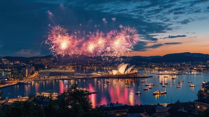 Sydney Harbour Sparkles, A Night of Fireworks and Illuminated Cityscape