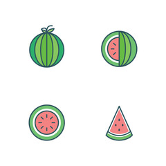 Watermelon Simple Vector Icon