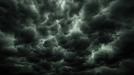 Dark and Ominous Storm Cloudscape: A Dramatic Celestial Display