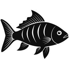 Fish Silhouette Illustration - Vector Art Design