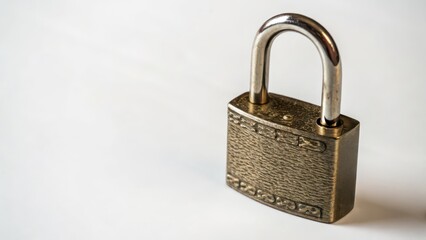 Fototapeta premium Padlock on White Background