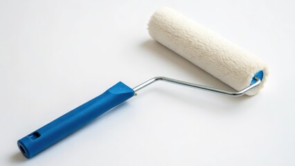 Paint Roller on White Background