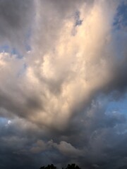 Obraz premium storm clouds timelapse