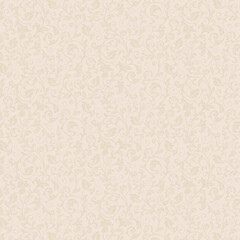 Leaf floral ornamental paper, seamless patterned fabric