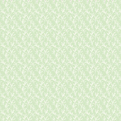 Leaf floral ornamental paper, seamless patterned fabric