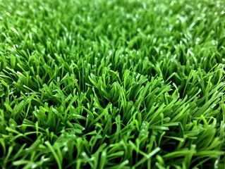 Obraz premium Lush Green Artificial Grass Surface with Vibrant Color and Natural Texture Suitable for Landscaping and Outdoor Activities