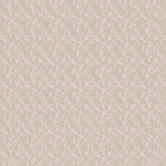 Leaf floral ornamental paper, seamless patterned fabric